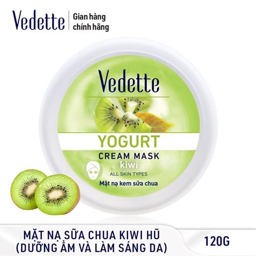 Mặt nạ kem sữa chua Vedette Kiwi 120ml