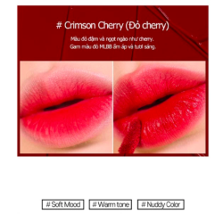 #05( Đỏ Cherry) - Son kem lì PEKAH Cotton Tint - (Cây)_12
