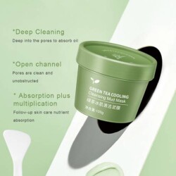 combo 2 hộp Mặt Nạ Trà Xanh Green Tea Cooling Cleansing Mud Mask 120g_123