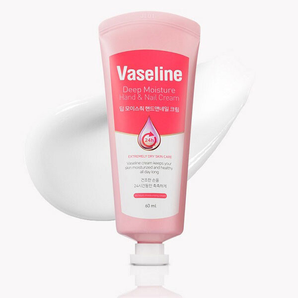 Combo 2 Kem dưỡng da tay Vaseline Deep Moisture Hand & Nail Cream 60ml (2 tuýp)