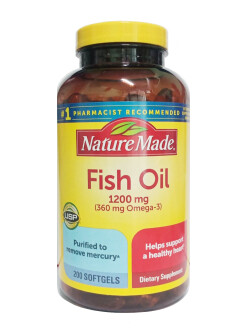 Dầu Cá Nature Made Fish Oil Omega 3 1200mg Hộp 200 Viên_11