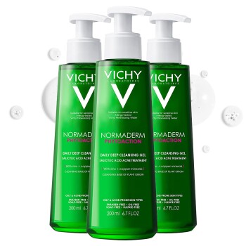 Gel rửa mặt Vichy giúp làm sạch sâu và giảm bã nhờn 400ml