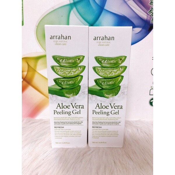 Gel Tẩy Tế Bào Chết Chiết Xuất Lô Hội Arrahan Pure Natural Clean Care Aloe Vera Peeling Gel