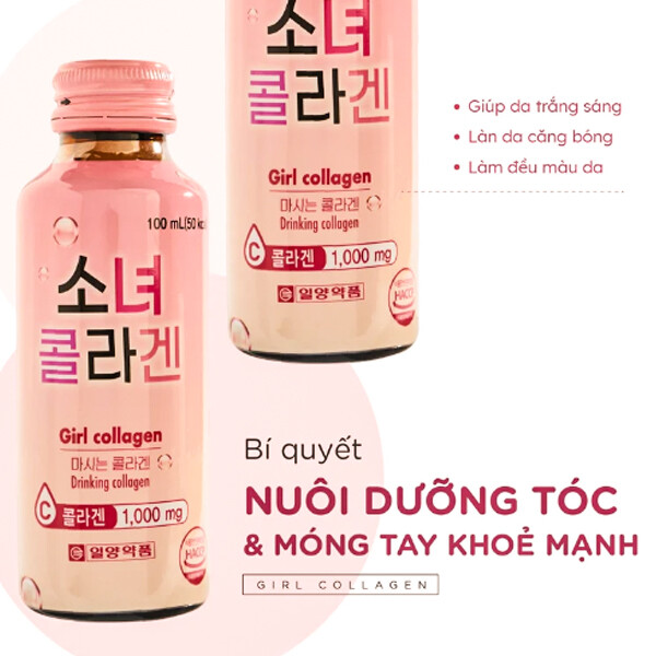 GIRL COLLAGEN - Nước uống Collagen Hàn Quốc, bổ sung Vitamin C - Hương Táo ILYANG PHARM