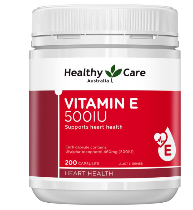 Healthy Care Vitamin E 500IU 200 Capsules - Viên uống bổ sung vitamin E