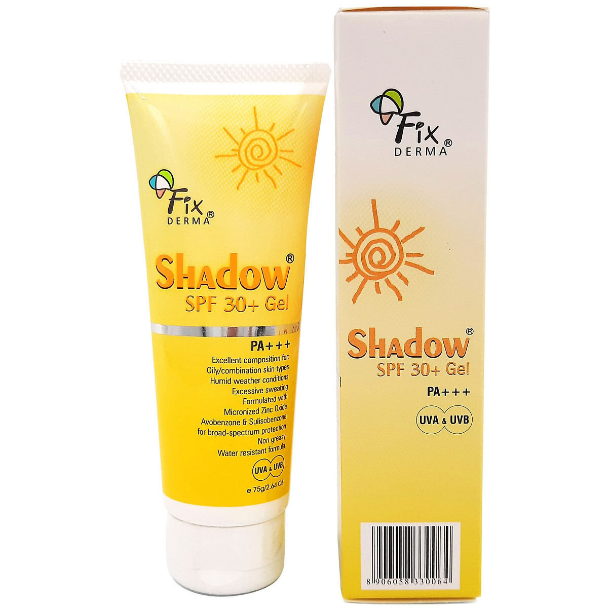 Kem chống nắng dưỡng da Shadow Fixderma SPF 30+ GEL 75g