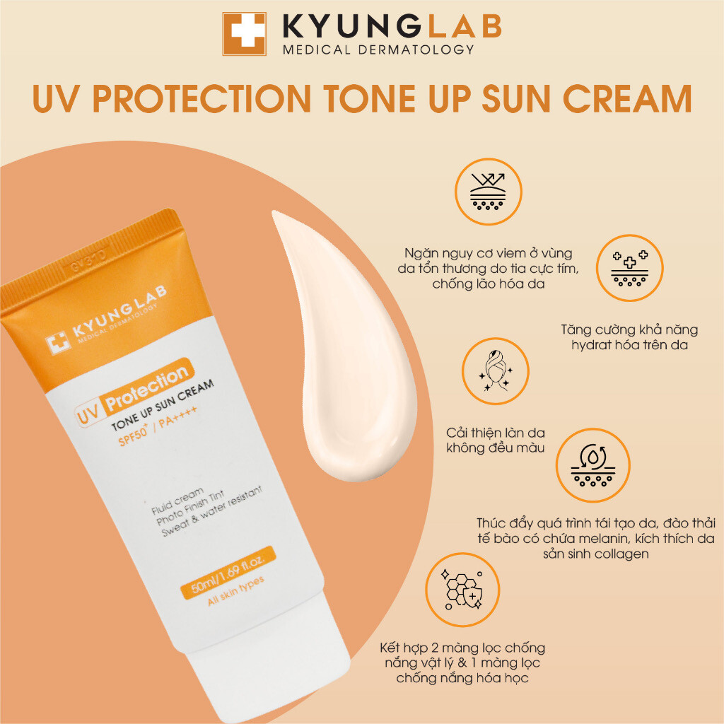 Kem chống nắng KYUNGLAB UV Protection Tone Up Sun Cream SPF50+ PA++++