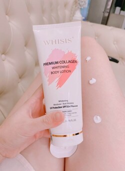 Kem dưỡng thể trắng da Whisis Premium Collagen Whitening Body Lotion 200ml_12