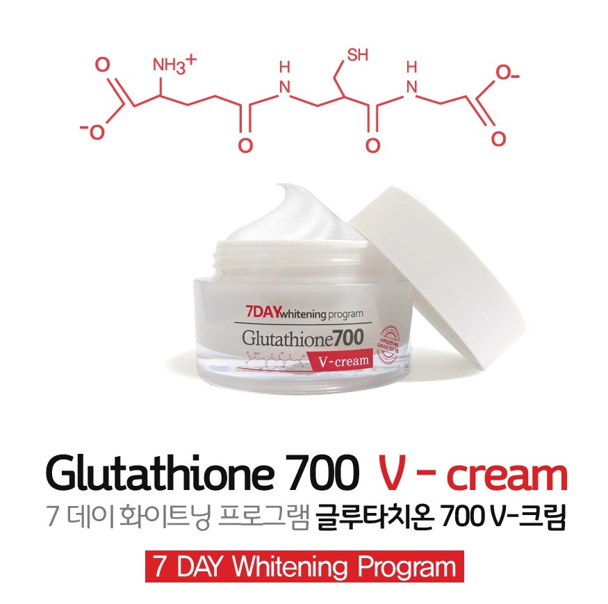 Kem Dưỡng Trắng Da 7Day Whitening Program Glutathione 700 V-Cream