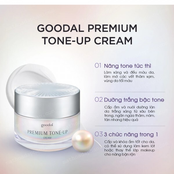 Kem dưỡng trắng da Ốc Sên Goodal Premium Snail Tone-Up Cream