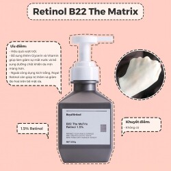 Kem kích trắng body Royal Retinol B22 The Matrix Retinol 1.5% 200g_13