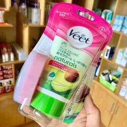 Kem tẩy lông Veet Naturals In Shower Hair Removal Cream Sensitive Nhật_12