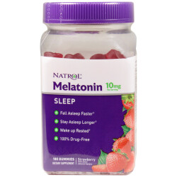 Kẹo Dẻo Giúp Ngủ Ngon Natrol Melatonin 10mg Strawberry 180 Viên_13
