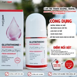 Lăn khử mùi Angel's Liquid Glutathione+ mờ thâm dưỡng trắng 60ml_15