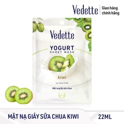 Mặt nạ giấy sữa chua Vedette Kiwi 22ml_11