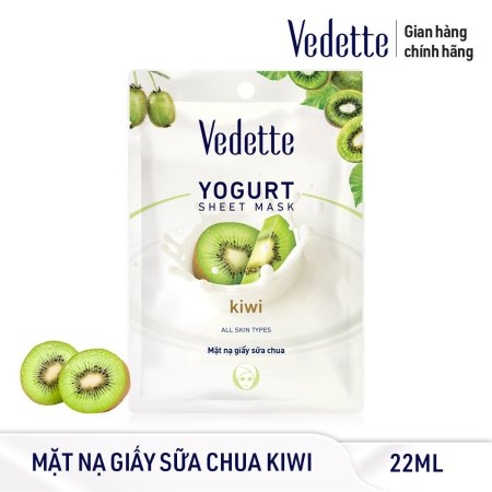 Mặt nạ giấy sữa chua Vedette Kiwi 22ml_10