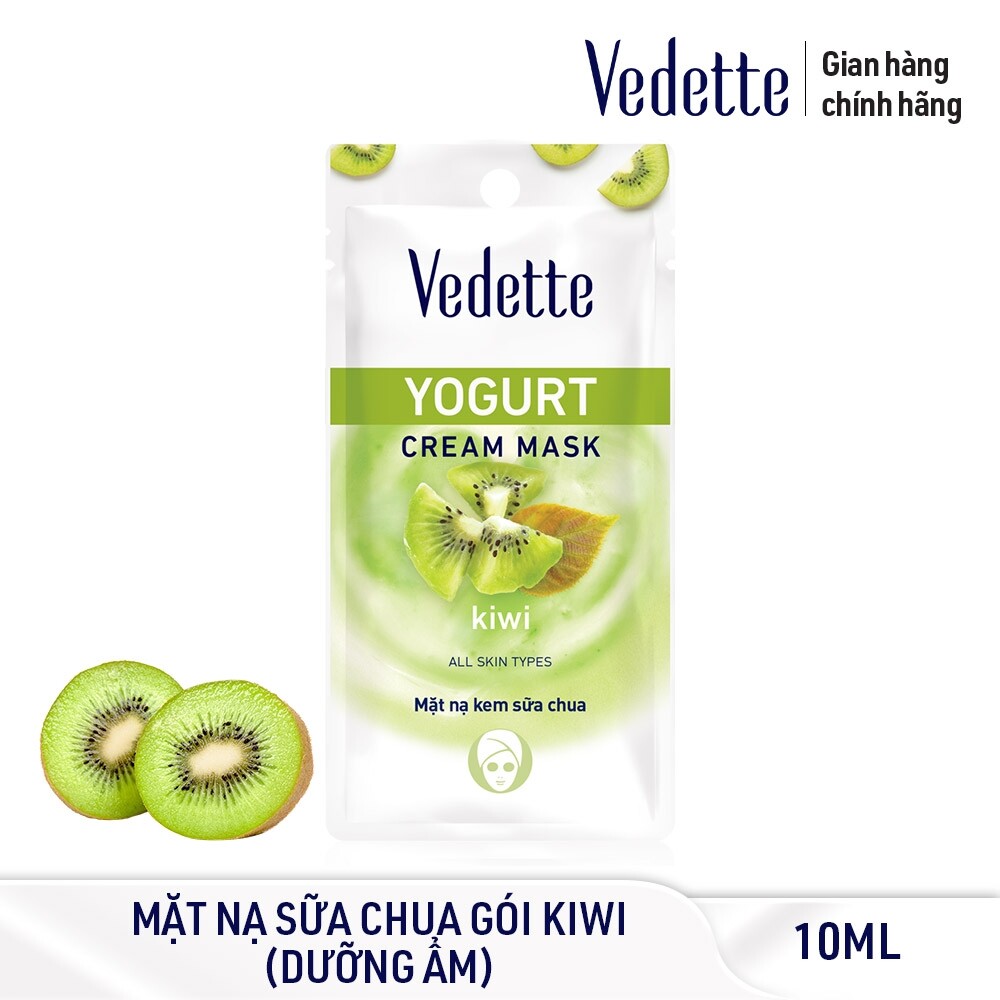 Mặt nạ kem sữa chua Vedette Kiwi 10ml
