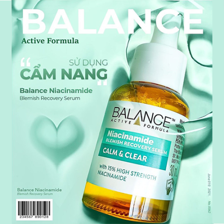 Serum ngừa mụn mờ thâm Balance Active Formula Niacinamide 15% Blemish Recovery 30ml_10