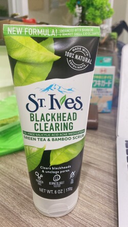 Sữa Rửa Mặt St.Ives Tẩy Tế Bào Chết Trà Xanh Ngừa Mụn 170g Blackhead Clearing Scrub Green Tea_12