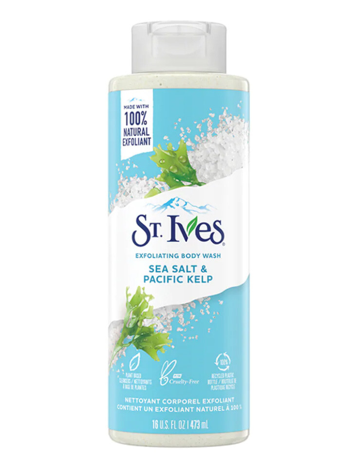 Sữa Tắm St.Ives Chiết Xuất Muối Biển Làm Sạch Sâu 650ml Sea Salt & Pacific Kelp Purifying Exfoliating Body Wash