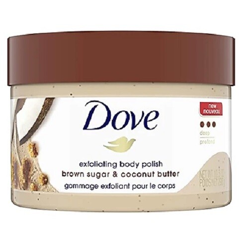 Tẩy Tế Bào Chết Dove Exfoliating Body Polish 298g - Đường nâu & Bơ dừa