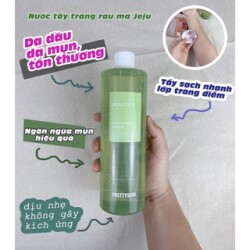 Tẩy trang Rau Má Pretty Skin The Pure Jeju Cica Cleansing Water 500ml_123