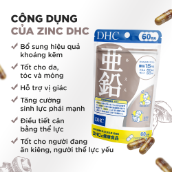 Viên uống bổ sung kẽm DHC Zinc 30 Ngày_13