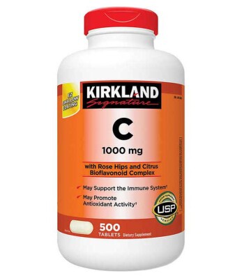 Viên uống bổ sung Vitamin C của Mỹ 1000mg Kirkland 500 viên