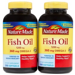 Viên Uống Dầu Cá Nature Made Fish Oil 1200mg (360 mg Omega-3) – 200 Viên_123
