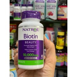 Viên Uống Mọc Tóc Natrol Biotin 10000 Mcg Của Mỹ 100 Viên, Mẫu mới_12